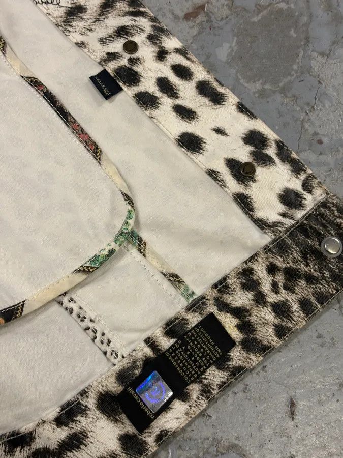 Just Cavalli AW2005 Cavalli Leopard Print White Jacket Size US S / EU 44-46 / 1 - 10 Thumbnail