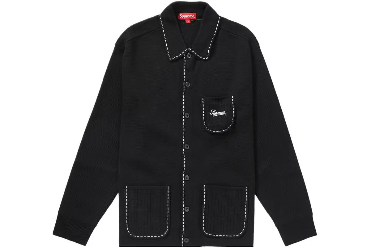 Supreme Contrast Stitch Pullover | Grailed
