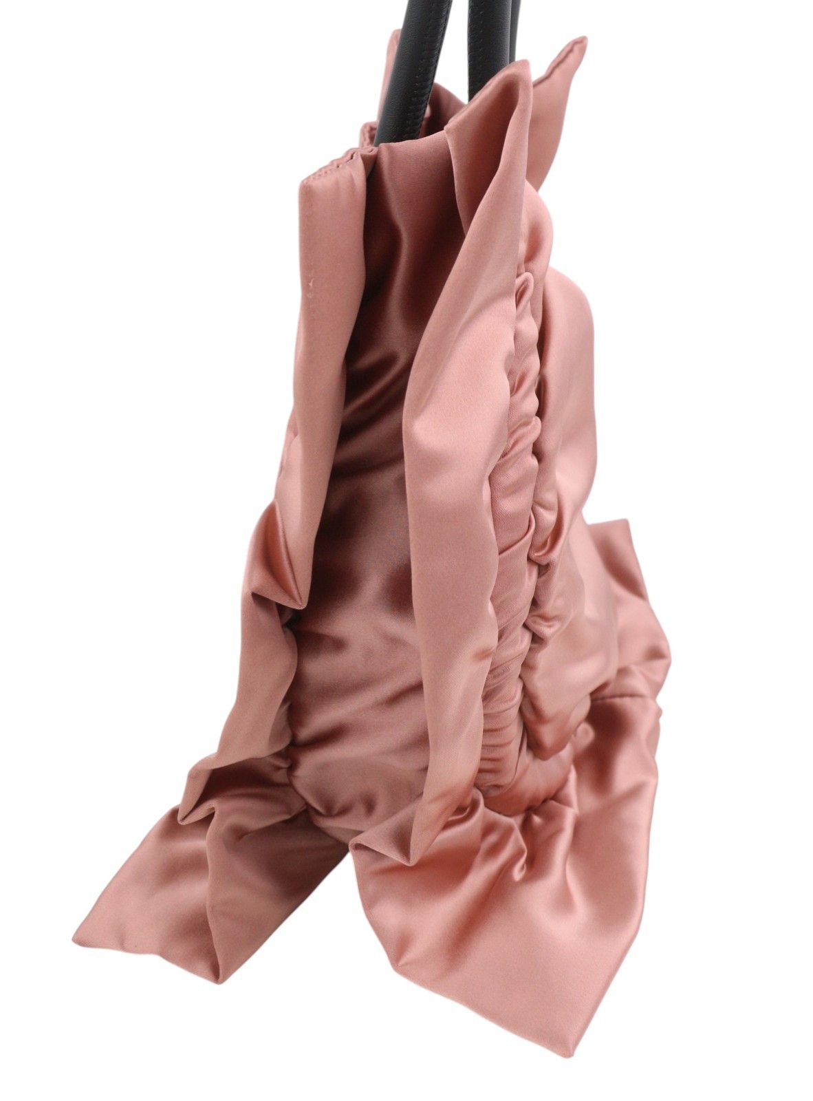 MAX&Co. OS Pink Satin Mini Shopper Magnetic Closure Bag 88816 Size ONE SIZE - 6 Thumbnail