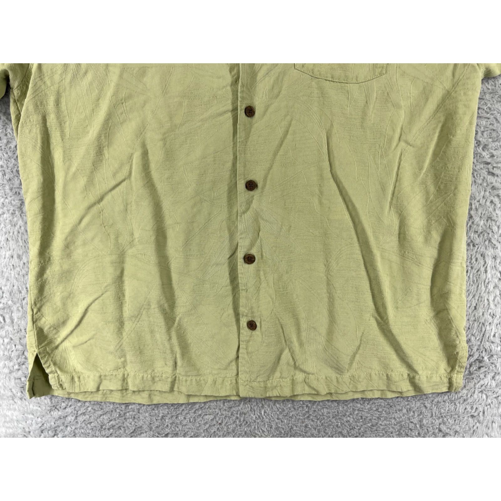 Tommy Bahama Tommy Bahama Shirt XL Green Floral Button-Up 100% Silk Hawaiian Aloha Beach Vacation Mens Size US XL / EU 56 / 4 - 7 Thumbnail