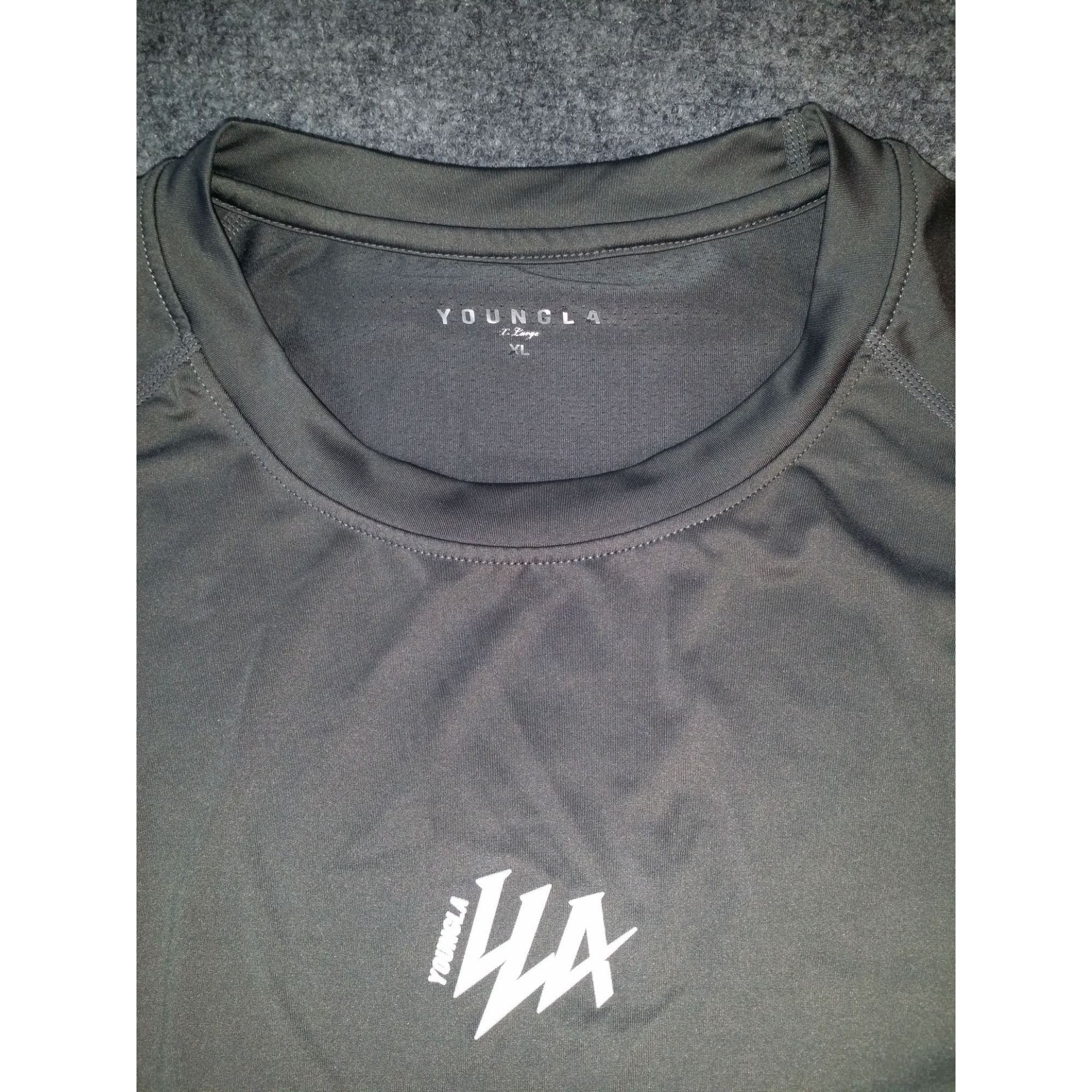 Other YoungLa Tshirt Men Sz XL Gray Logo Compression Short Sleeve Size US XL / EU 56 / 4 - 7 Thumbnail