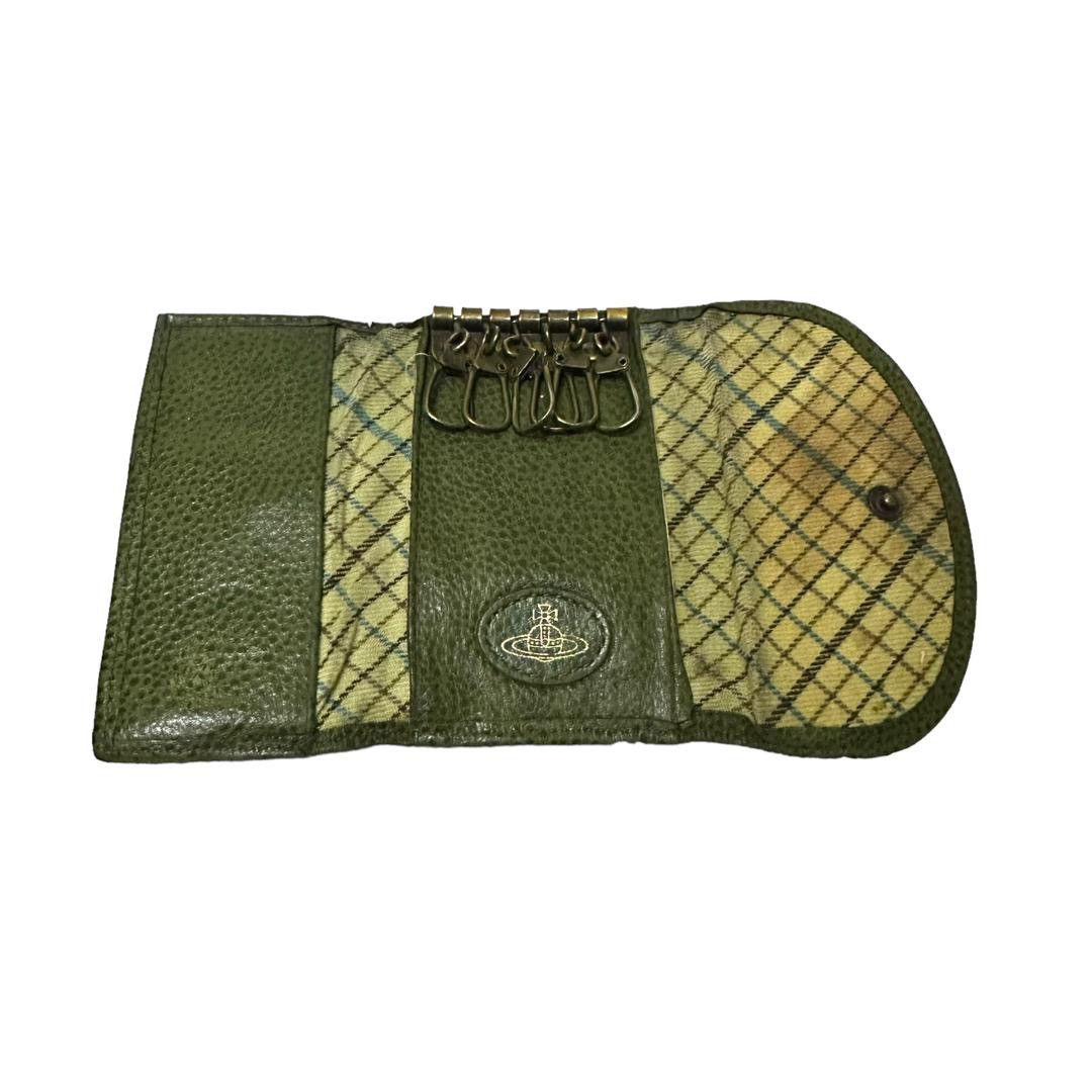 Leather Vivienne Westwood Green Leather Key Holder Bag Size ONE SIZE - 3 Thumbnail