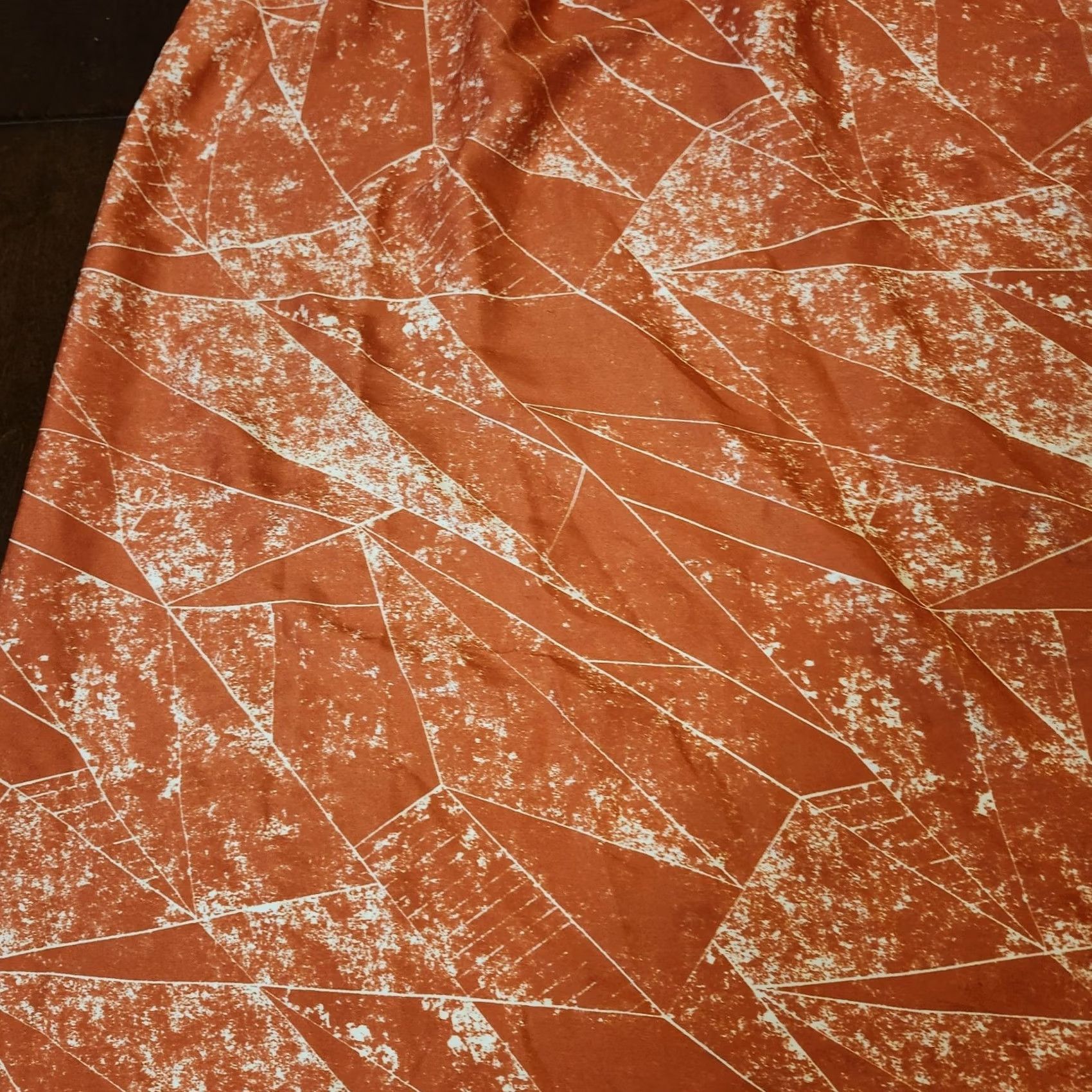 Nordstrom Trouvé Nordstrom Maxi Skirt Satin Slip Pull-On Size M Orange Multicolor Striped Slit Long Fall Womens Size 32" / US 10 / IT 46 - 7 Thumbnail