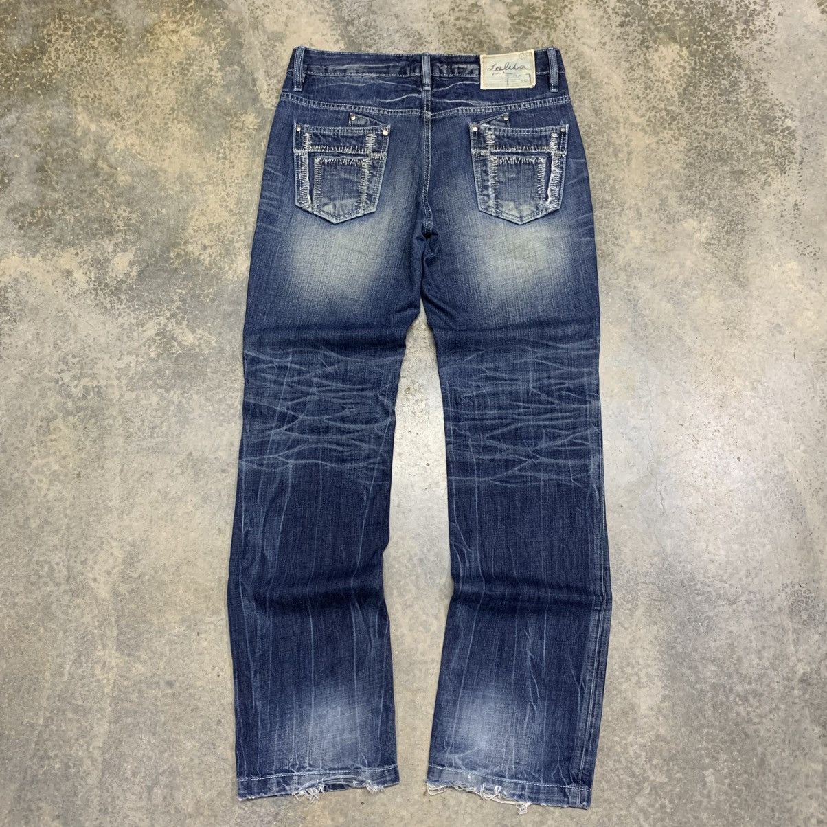 If Six Was Nine Lolita Jean by Concept Club Clawmark Distressed Denim Size US 34 / EU 50 - 2 Thumbnail