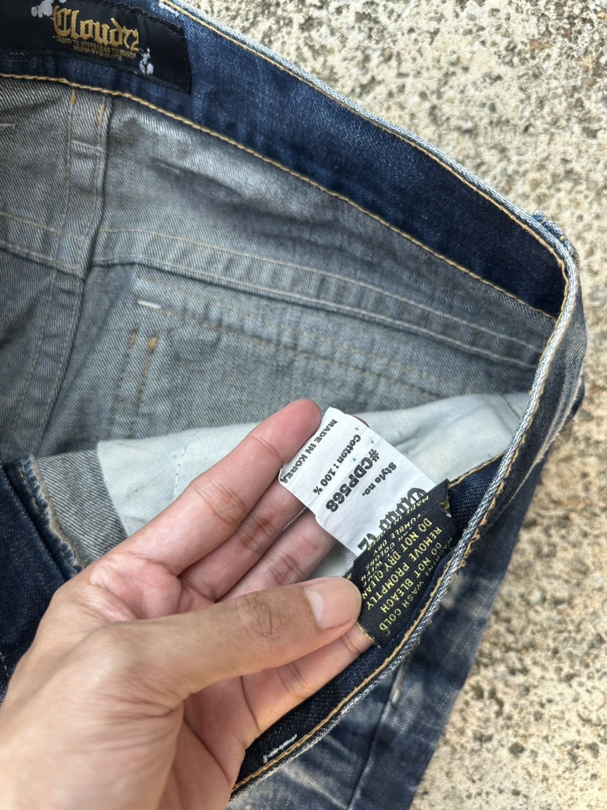 GOSTAR DE FUGA Rare Mud Max Cloud72 Crazy Flares Denim Jeans Size US 34 / EU 50 - 7 Thumbnail