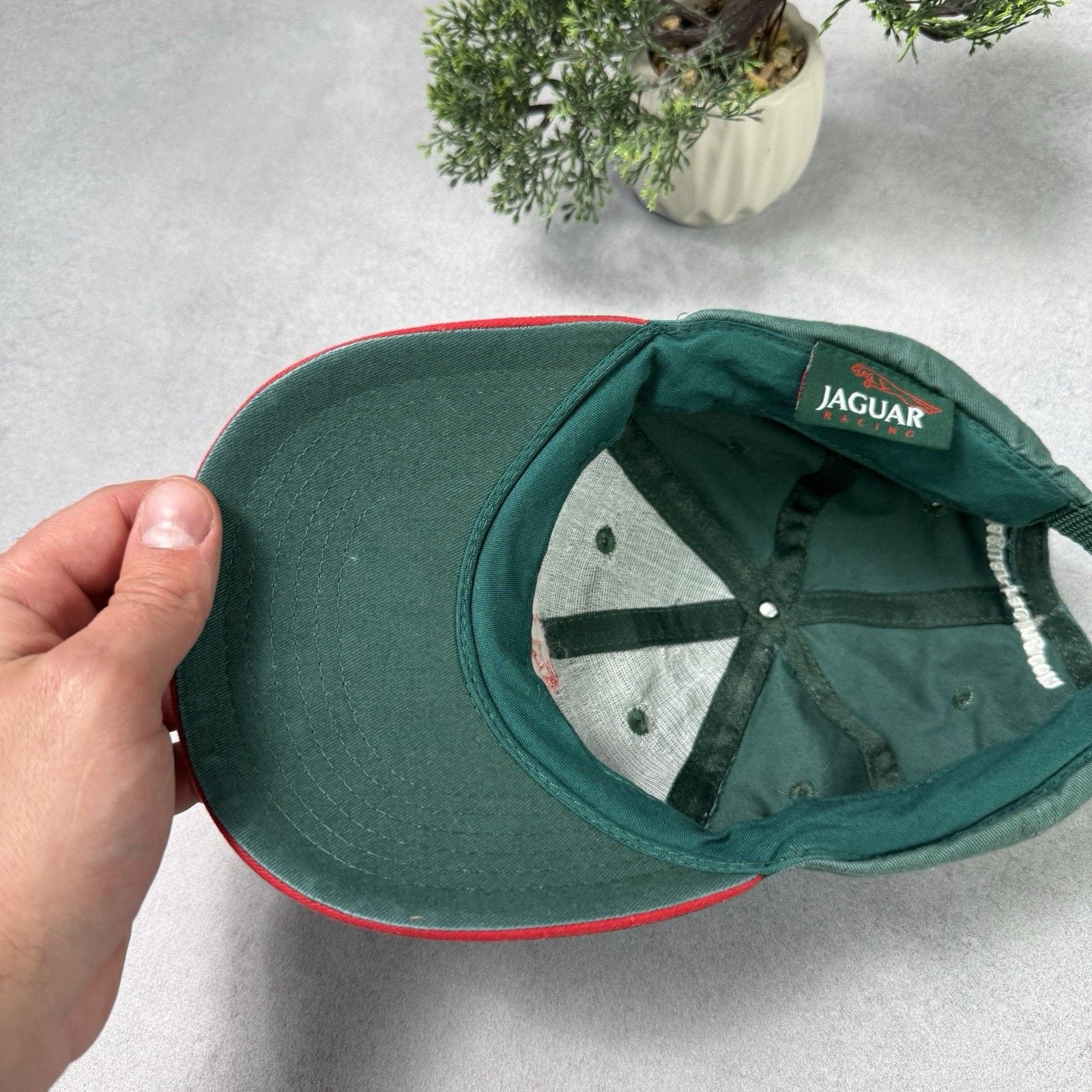 Vintage Vinatge Jaugar F1 Racing Cap Hat Men One Size Green Size ONE SIZE - 5 Thumbnail