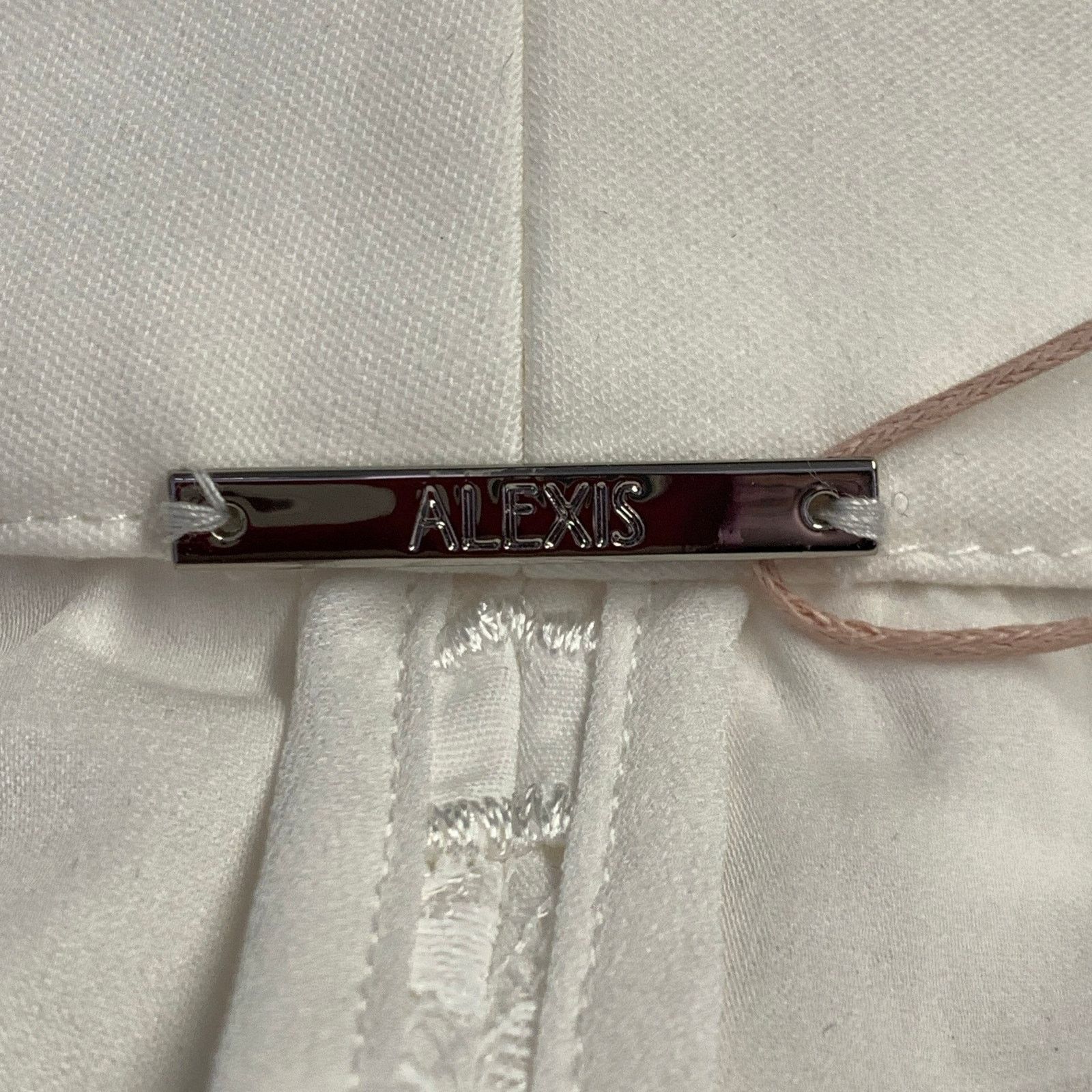 ALEXIS ALEXIS M Cream Polyester Cotton Lace Notch Lapel Pantsuit Size M / US 6-8 / IT 42-44 - 9 Thumbnail
