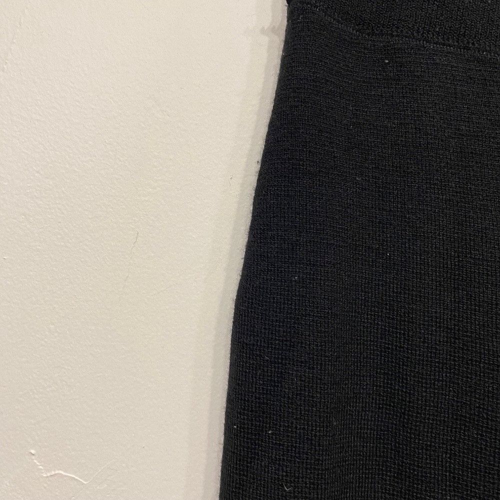 Anthropologie Anthropologie Moth Black Knit Wide Leg Cropped Sweater Pants Size 24" / US 00 / IT 34 - 2 Thumbnail