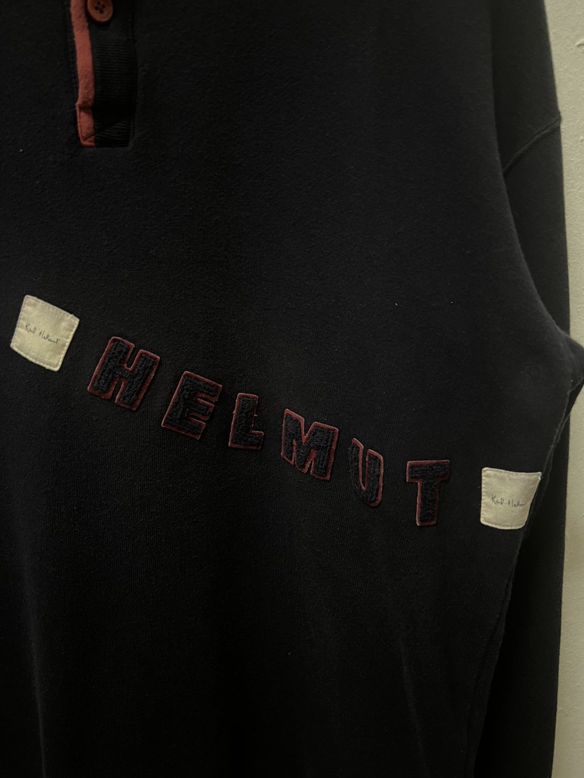 Karl Helmut Vintage 90s Karl Helmut Spellout Henley Size US L / EU 52-54 / 3 - 5 Thumbnail
