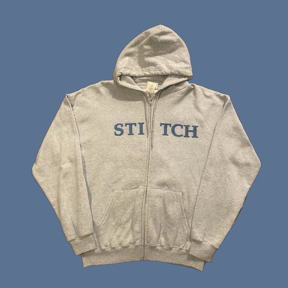 Disney Walt Disney World Lilo & Stitch Full Zip Hoodie Stitch Print Gray Adult XL Hoodie, Graphic Print, Zip, Crew Neck, Cotton Fleece, Men, Cartoon, Hooded Size US XL / EU 56 / 4 - 1 Thumbnail
