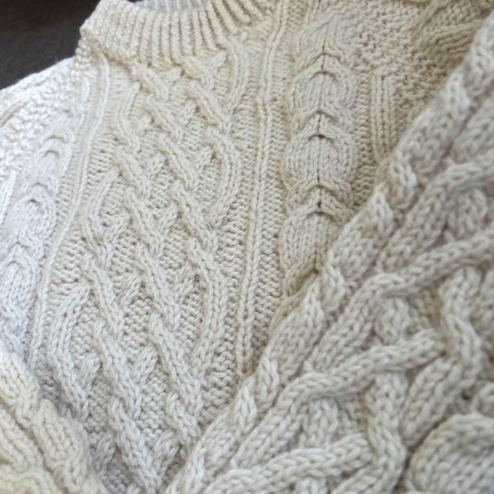 Vintage Vtg Adare Women's Sweater Small Ivory Cable-Knit Pullover Ireland Knit Handcrafted Petite Women Size S / US 4 / IT 40 - 3 Thumbnail