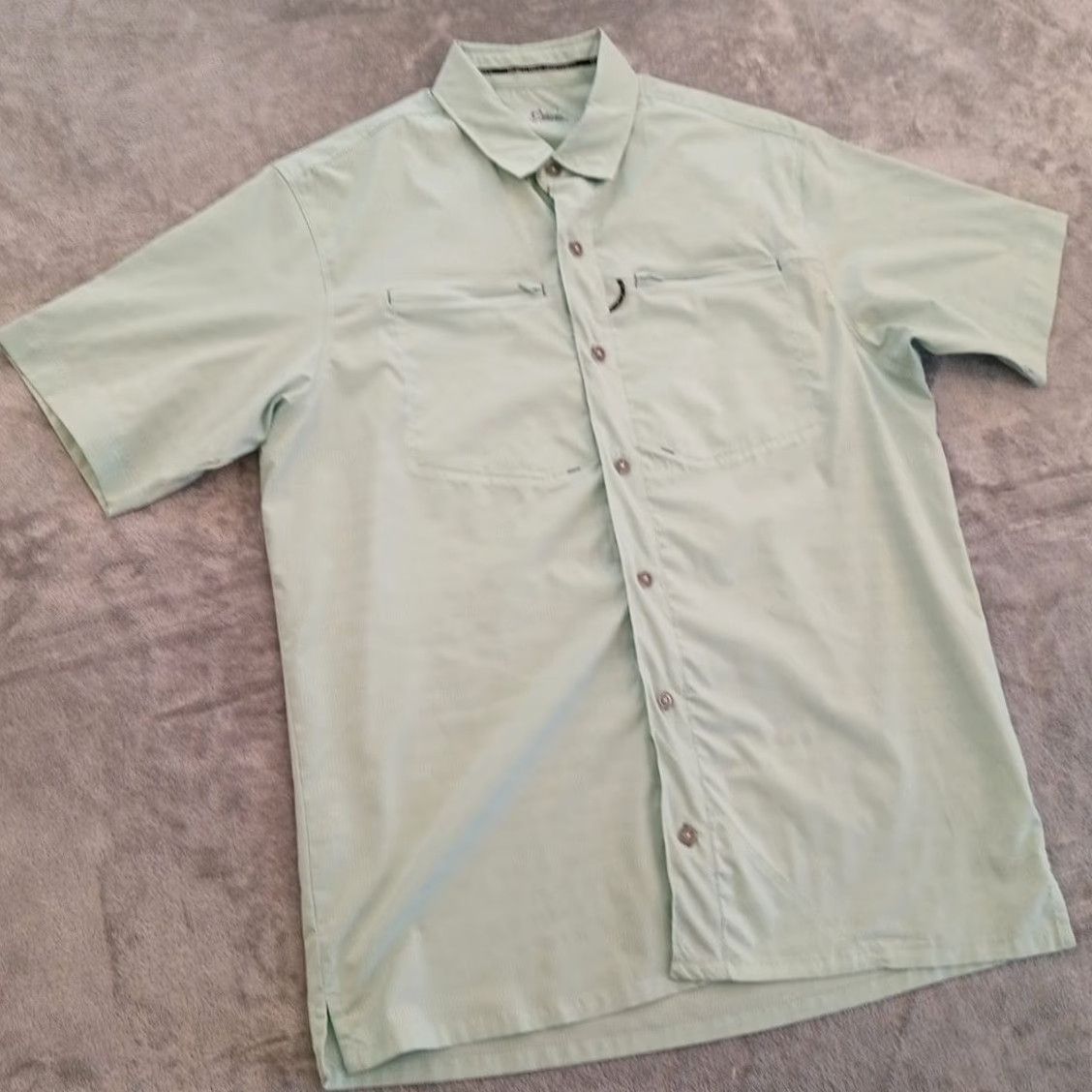 Vintage World Wide Sportsman Shirt Mens M Green Striped Short Sleeve Button-Down Pocketed Size US M / EU 48-50 / 2 - 4 Thumbnail