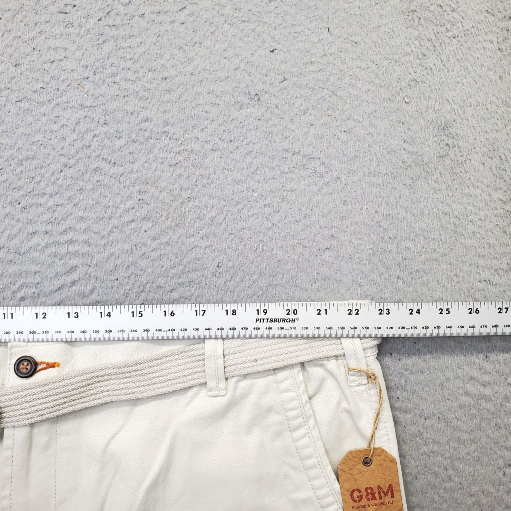 George George & Martha Mens Cargo Shorts Dallas Rugged Tan 48 Cargo Pocket Inseam 11.25" Regular Size 48 Tan Mens CSST5621 Size US 32 / EU 48 - 5 Thumbnail