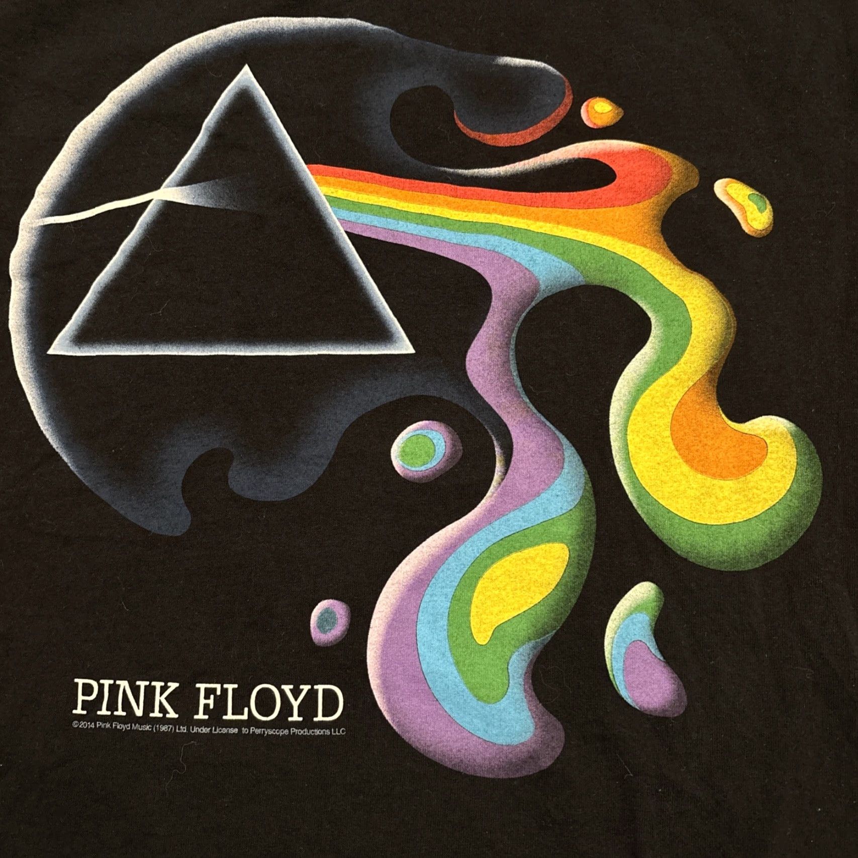 Gildan PINK FLOYD Gildan T-Shirt Black Adult Medium Melting Prism Graphic Mens Size US M / EU 48-50 / 2 - 2 Thumbnail