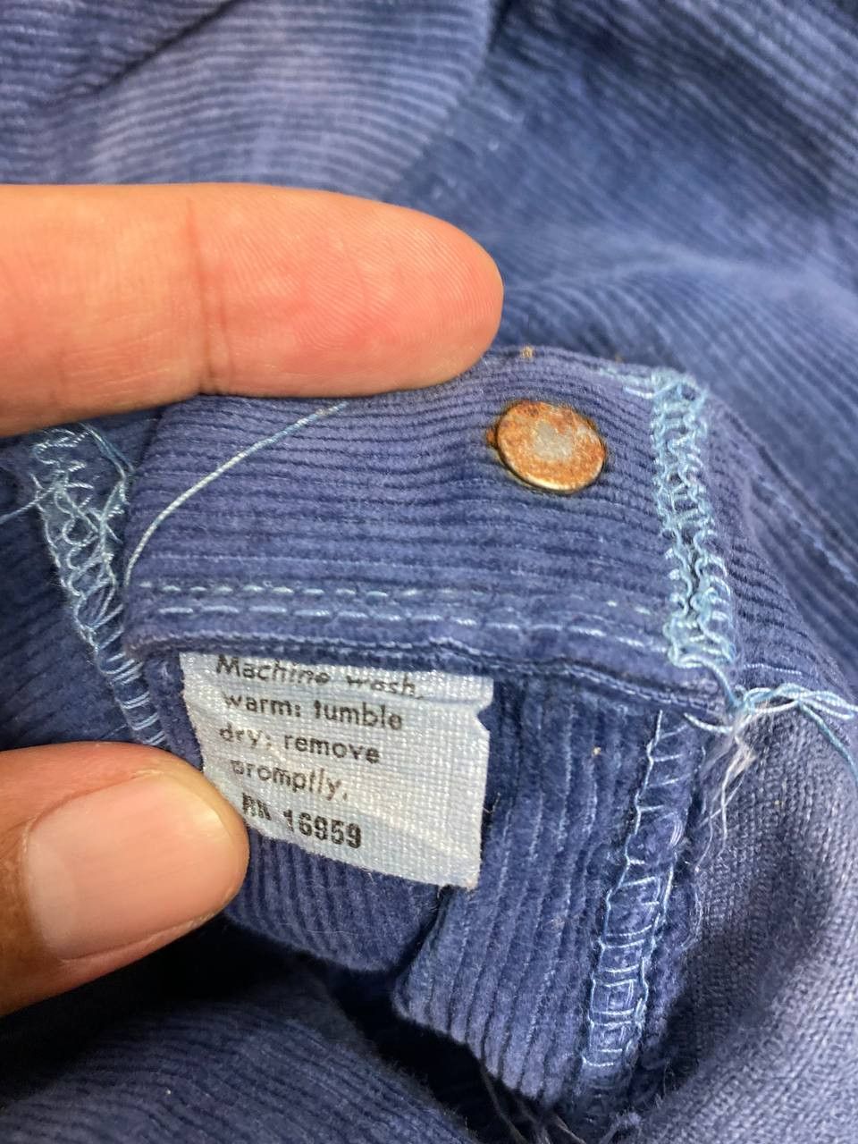 Vintage vintage 70s bigsmith corduroy bootcut flare denim Size US 34 / EU 50 - 7 Thumbnail