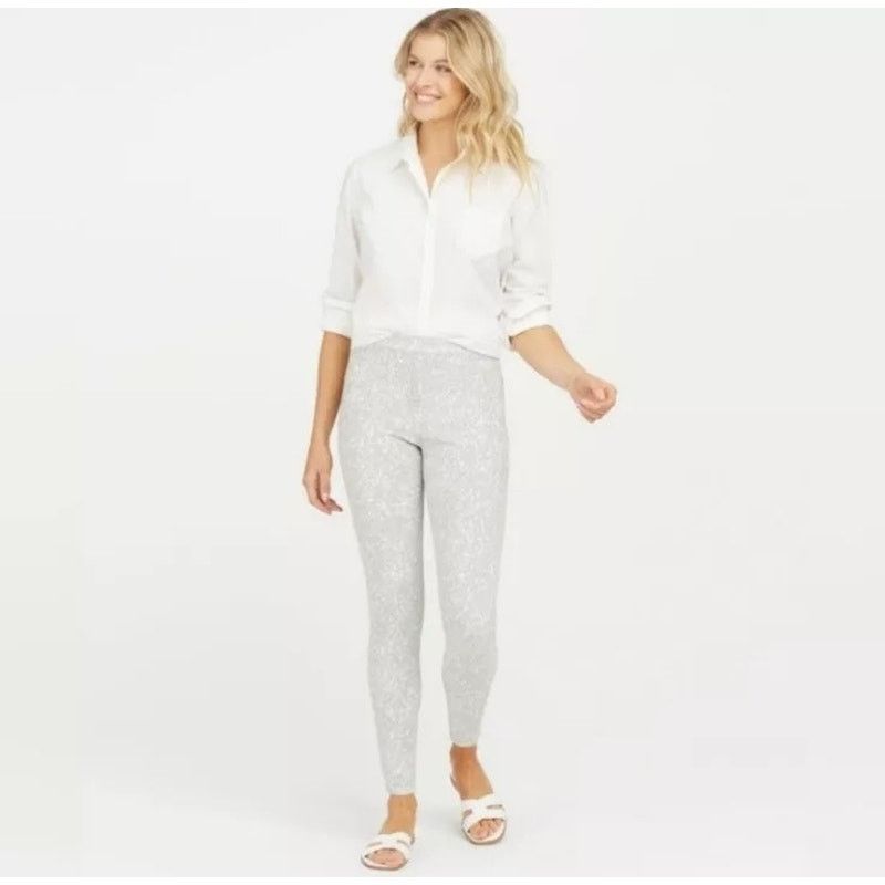 Other SPANX Jean-Ish Ankle Leggings Gray Sparkle High Rise Small Size 28" / US 6 / IT 42 - 7 Thumbnail