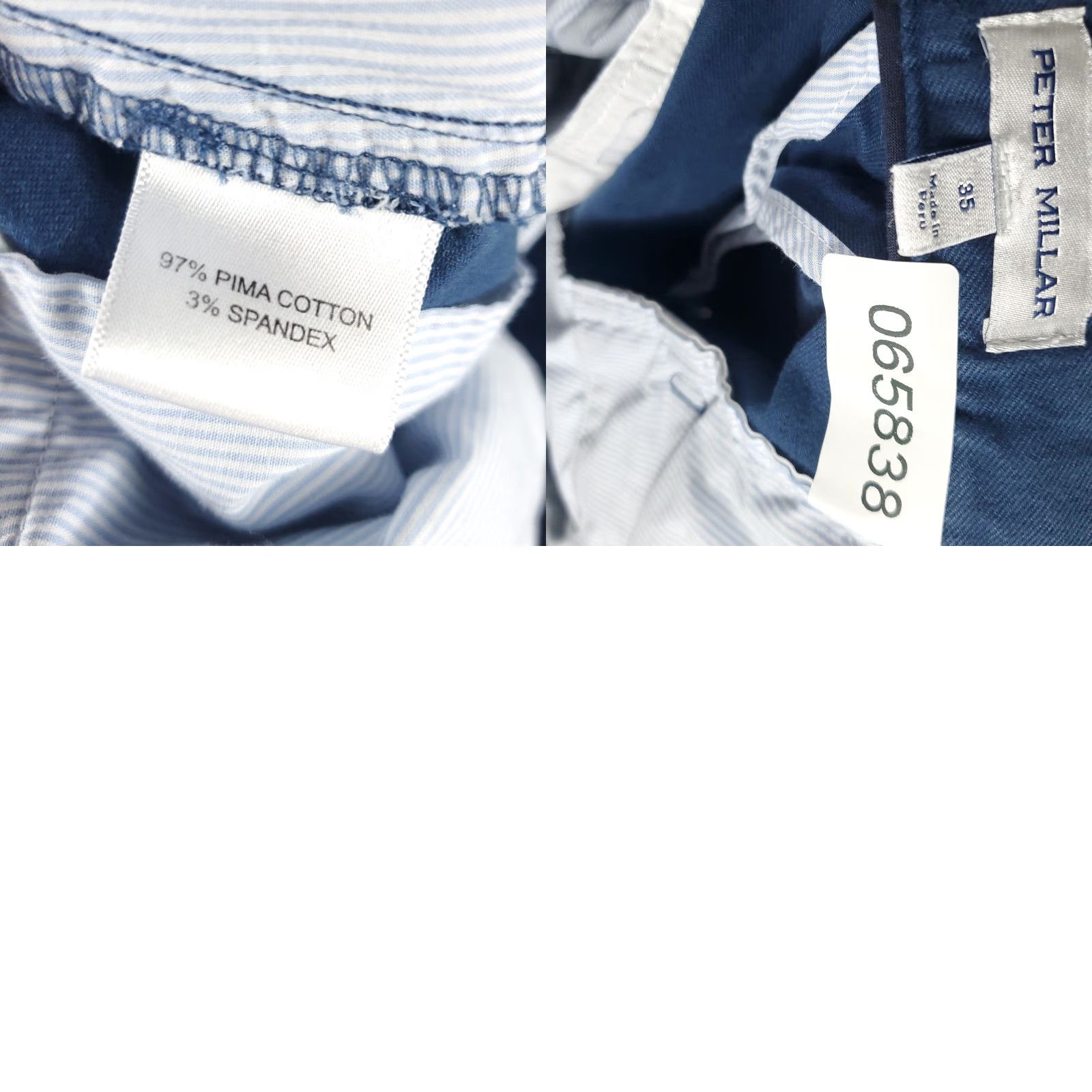 Peter Millar Peter Millar Shorts Mens Size 35 Blue Flat Front Chino Casual Golf FADED Size US 35 - 8 Thumbnail