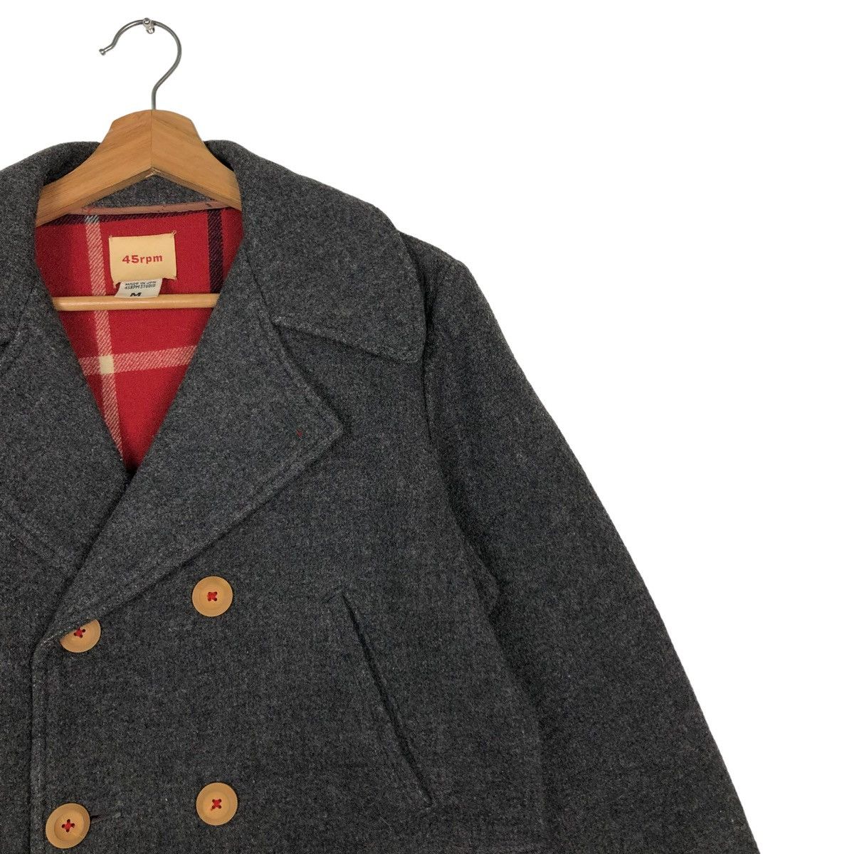 45rpm 🔥Rare Double Collar Wool Duffle Jacket 45RPM Japan Made Size US M / EU 48-50 / 2 - 4 Thumbnail