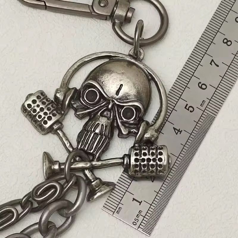 Jewelry Punk Locomotive Skull Waist Pants Keychain Size ONE SIZE - 3 Thumbnail