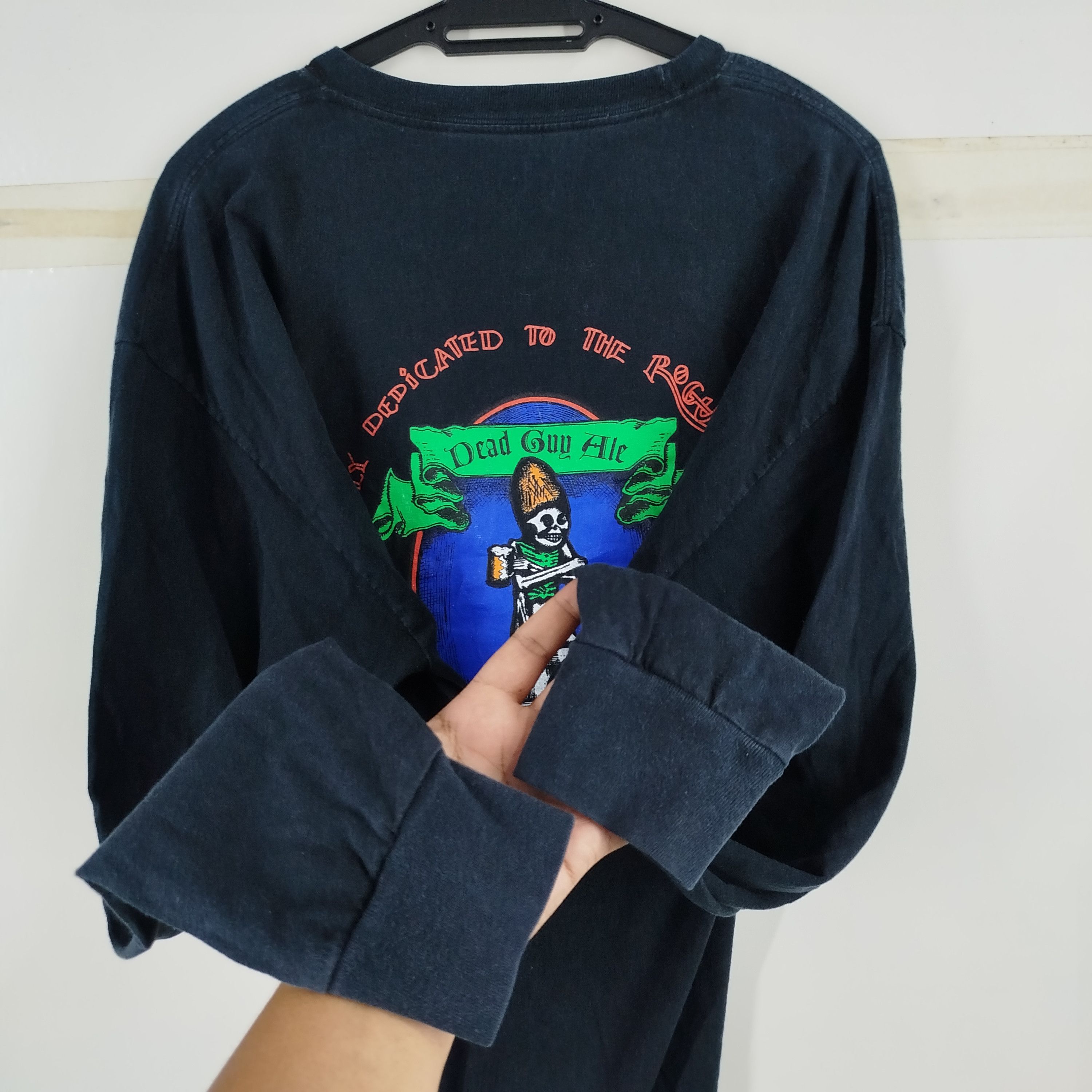 Hanes × Vintage Vintage Dead Guy Ale Oregon Brewed Big Backhit By Hanes Y2K Size US XL / EU 56 / 4 - 4 Thumbnail