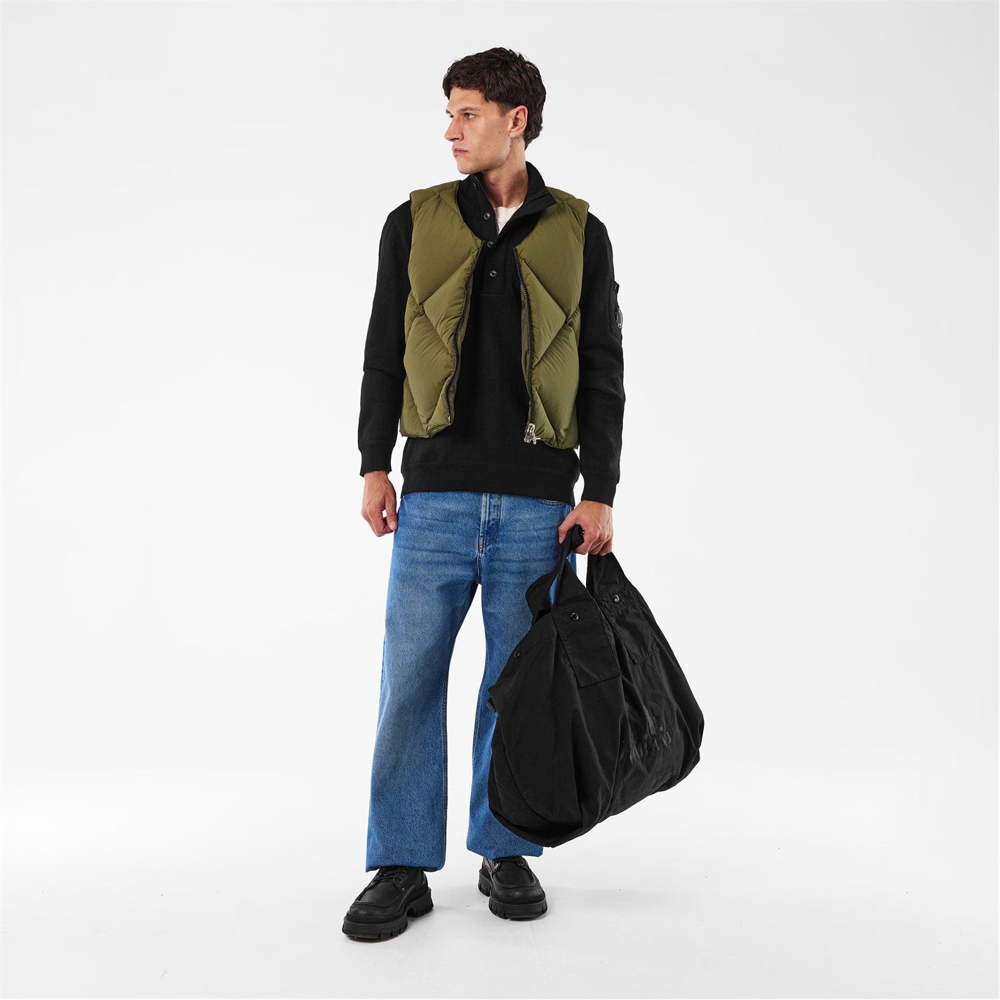 C.P. Company o1g2r1mq0426 Size: OS / Tote Bag in Black Size ONE SIZE - 6 Thumbnail