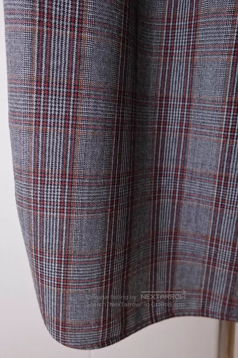 Brunello Cucinelli Brunello Cucinelli Beaded Wool Houndstooth Skirt Size 26" / US 2 / IT 38 - 4 Thumbnail