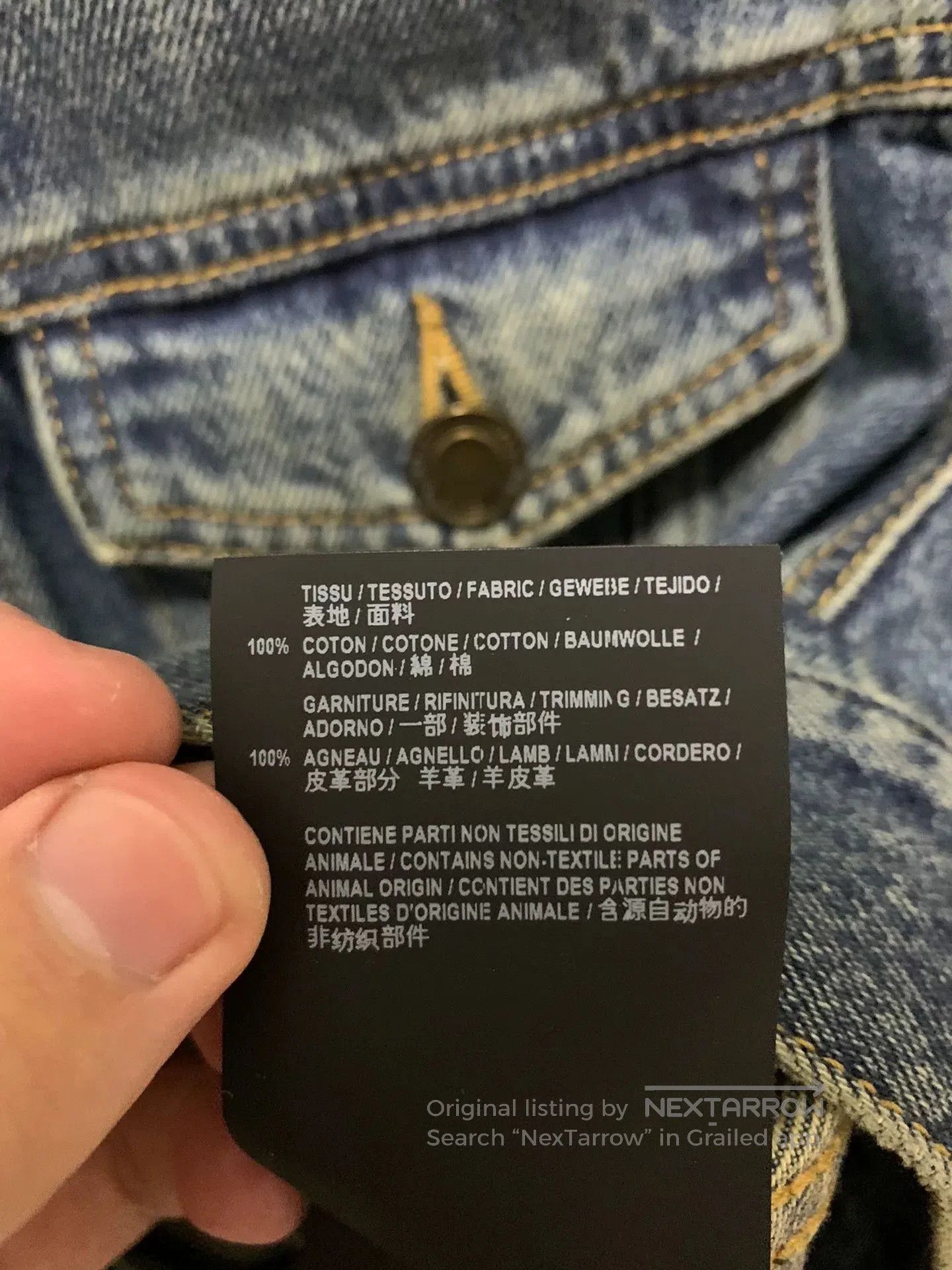 Saint Laurent Paris Saint Laurent Blue Denim Jacket S Size. Size US S / EU 44-46 / 1 - 5 Thumbnail