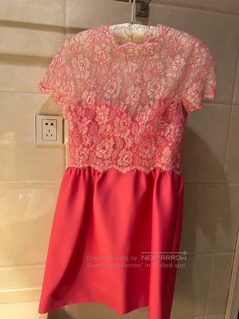Valentino Pink lace dress