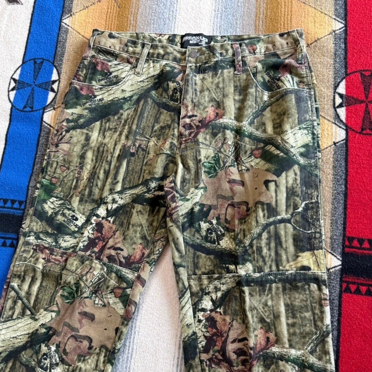 Vintage VINTAGE Mossy Oak Camouflage Jeans Pants 36x32 Hunting Men Straight 90s Green Camouflage Mossy Oak Pattern Size US 36 / EU 52 - 4 Thumbnail