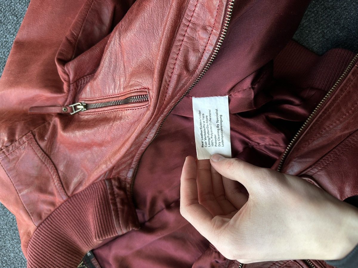 Other 🚨Y2K RICK OWENS TYPE DIRTY SLIM FIT ZIP LEATHER JACKET Size XS / US 0-2 / IT 36-38 - 8 Thumbnail
