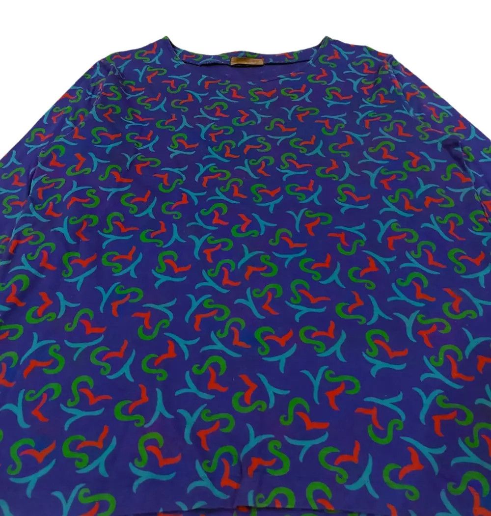 Yves Saint Laurent Rare! Vintage Yves Saint Laurent Spellout L/S Size L / US 10 / IT 46 - 5 Thumbnail