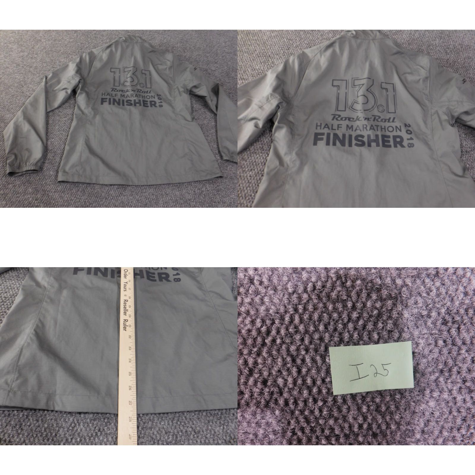 Brooks Brooks Women Jacket Windbreaker Rock L Gray Zip Mid-Length Size L / US 10 / IT 46 - 9 Thumbnail