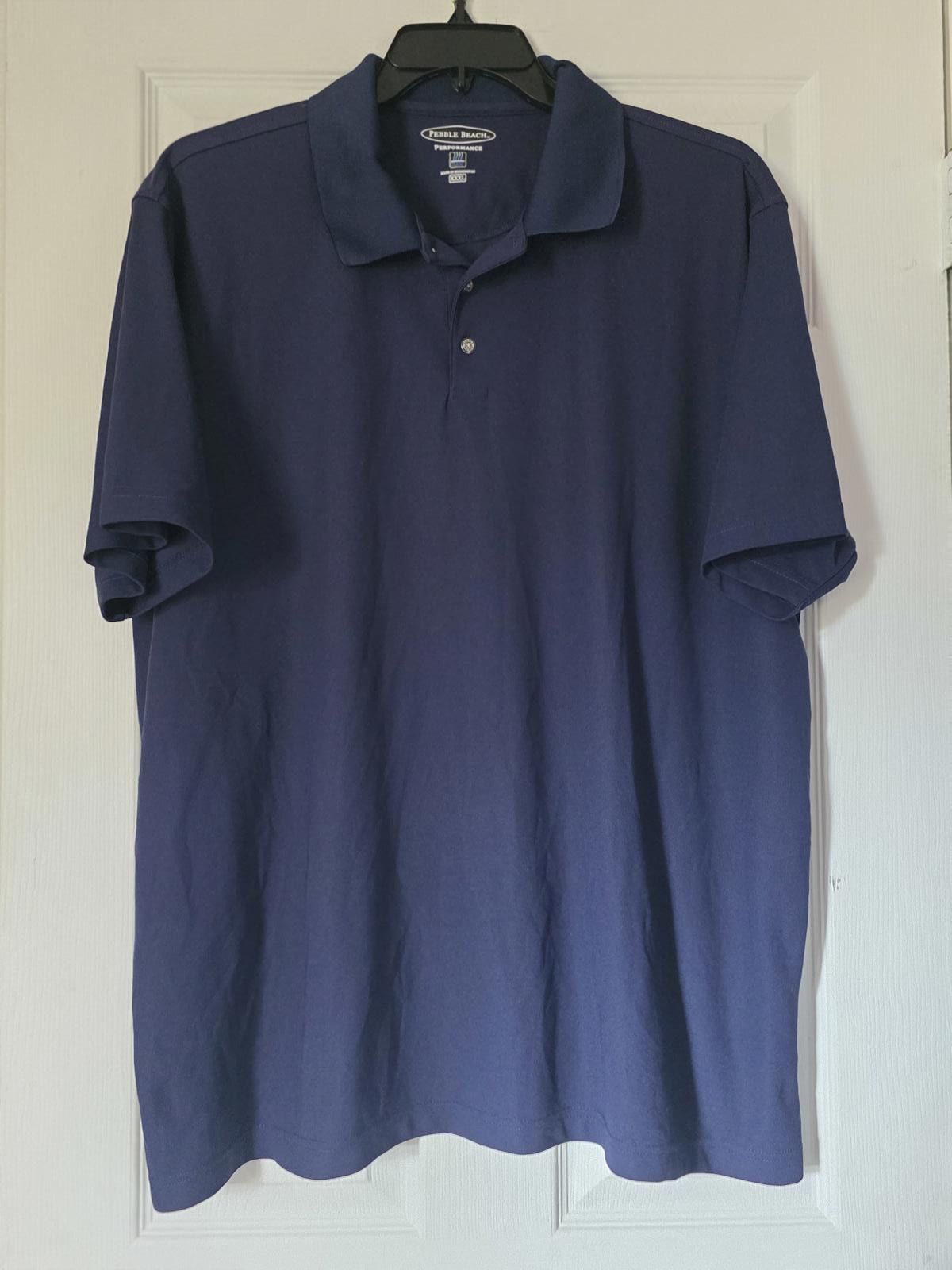 Lone Cypress By Pebble Beach Pebble Beach Performance Polo Shirt XXXL 3X Navy Blue Golf Size US XXL / EU 58 / 5 - 3 Thumbnail