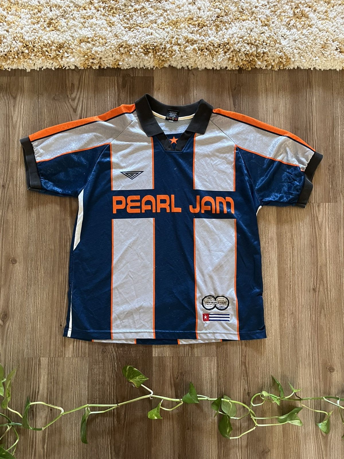 Umbro Pearl Jam 1998 Umbro Soccer Jersey Size US XL / EU 56 / 4 - 1 Thumbnail