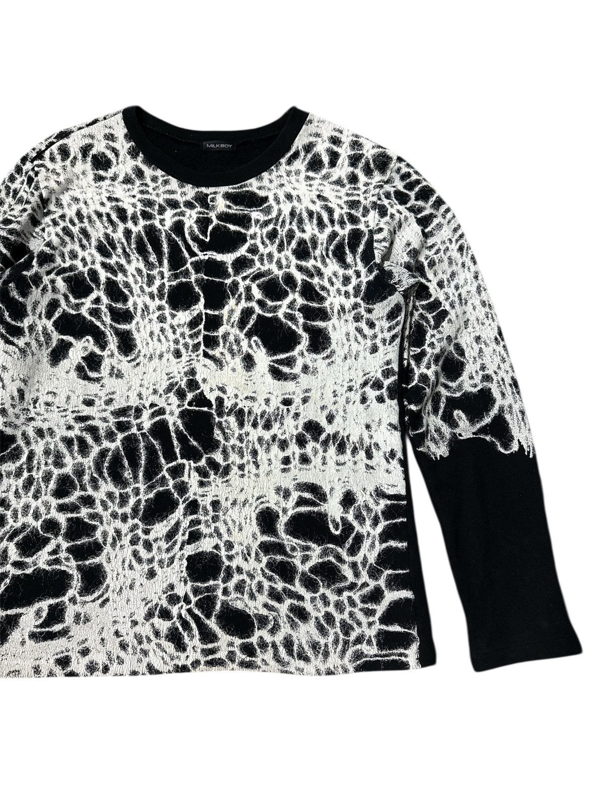 If Six Was Nine 2000s Milkboy 'SPIDER-WEB' Pattern long sleeve Size US M / EU 48-50 / 2 - 2 Thumbnail