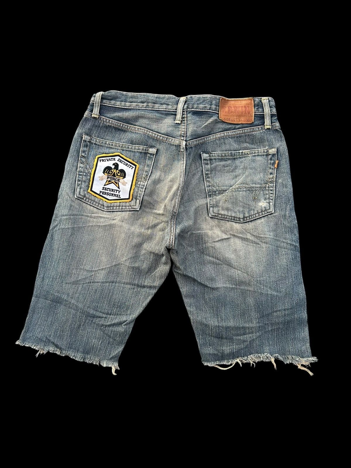 Japanese Brand × Kapital × Vintage Rusty Edwin Selvedge Distressed Short Denim jeans Size US 31 - 3 Thumbnail