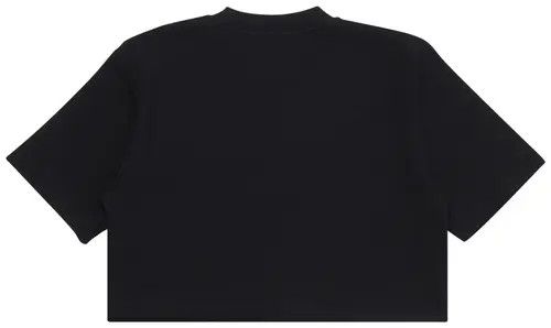 Off-White o1mle0425 Off Stamp Rib Crop T-Shirt in Black Size L / US 10 / IT 46 - 2 Thumbnail