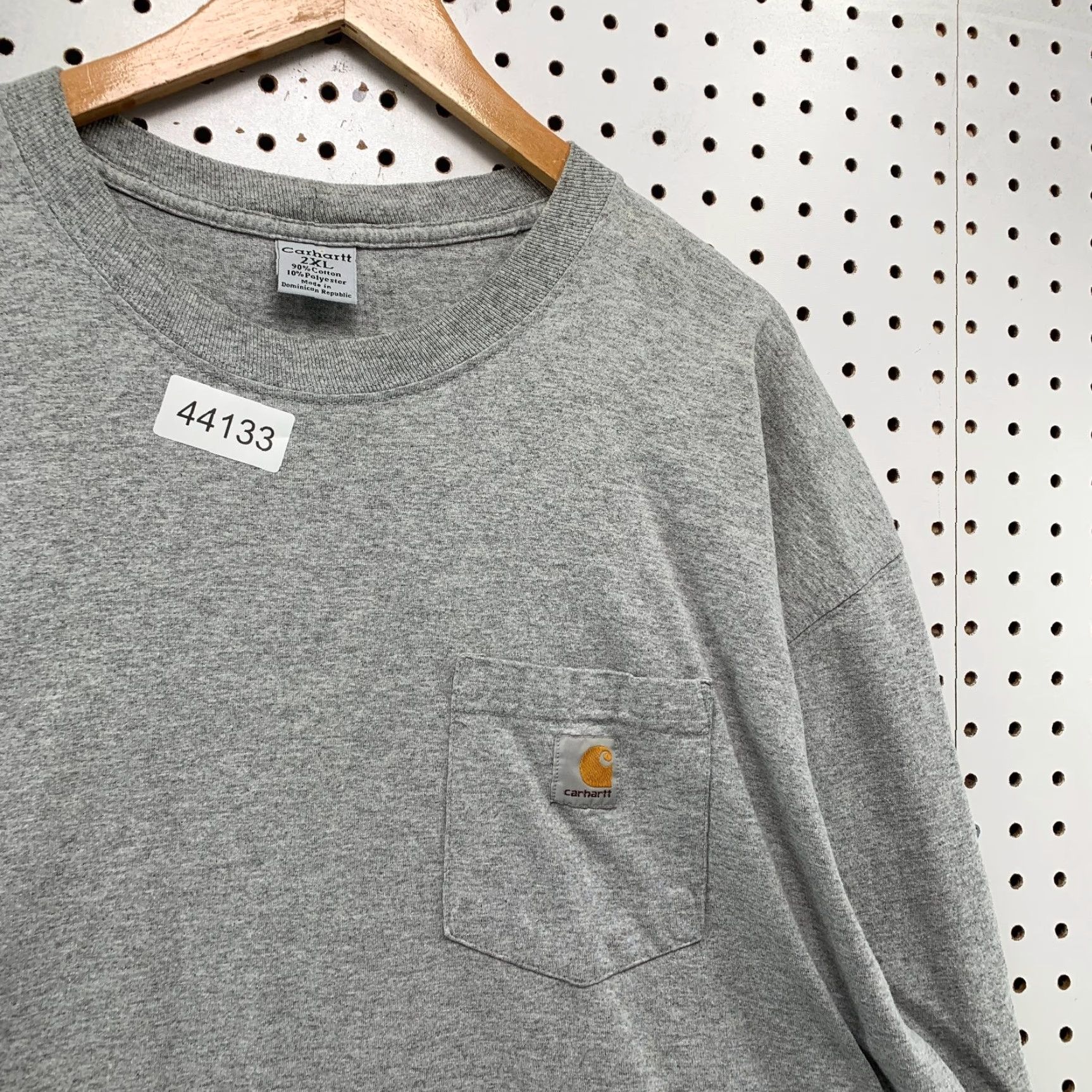 Carhartt Carhartt Pocket Long Sleeve Shirt Mens 2XL Gray Work Wear Cotton Knit Crew Neck with Pockets Mens 2XL Gray Carhartt Shirt Size US XXL / EU 58 / 5 - 4 Thumbnail