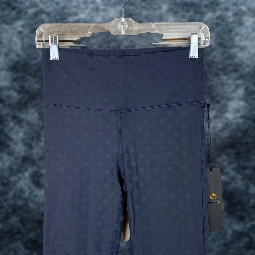 Vintage VINTAGE Mono B Leggings None Women S Gray Polka Dots High Waisted Yoga Running Stretch NWT Size 28" / US 6 / IT 42 - 1 Thumbnail
