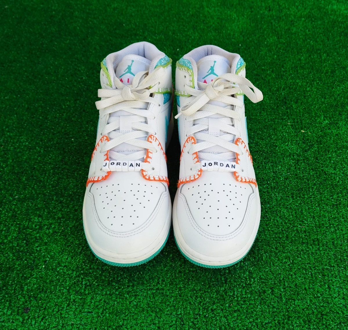 Jordan Brand Shoes Air Jordan 1 Mid "Multi Knit" #us6 - #eur38,5 Size US 6 / IT 36 - 2 Thumbnail
