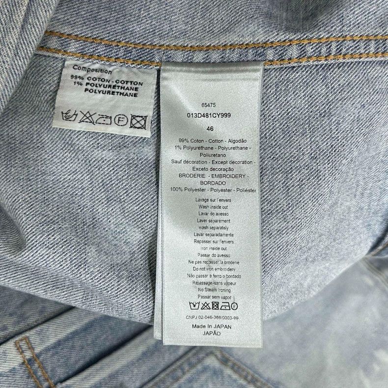Dior Dior Co-branded embroidered logo to make old denim jackets Size US S / EU 44-46 / 1 - 5 Thumbnail