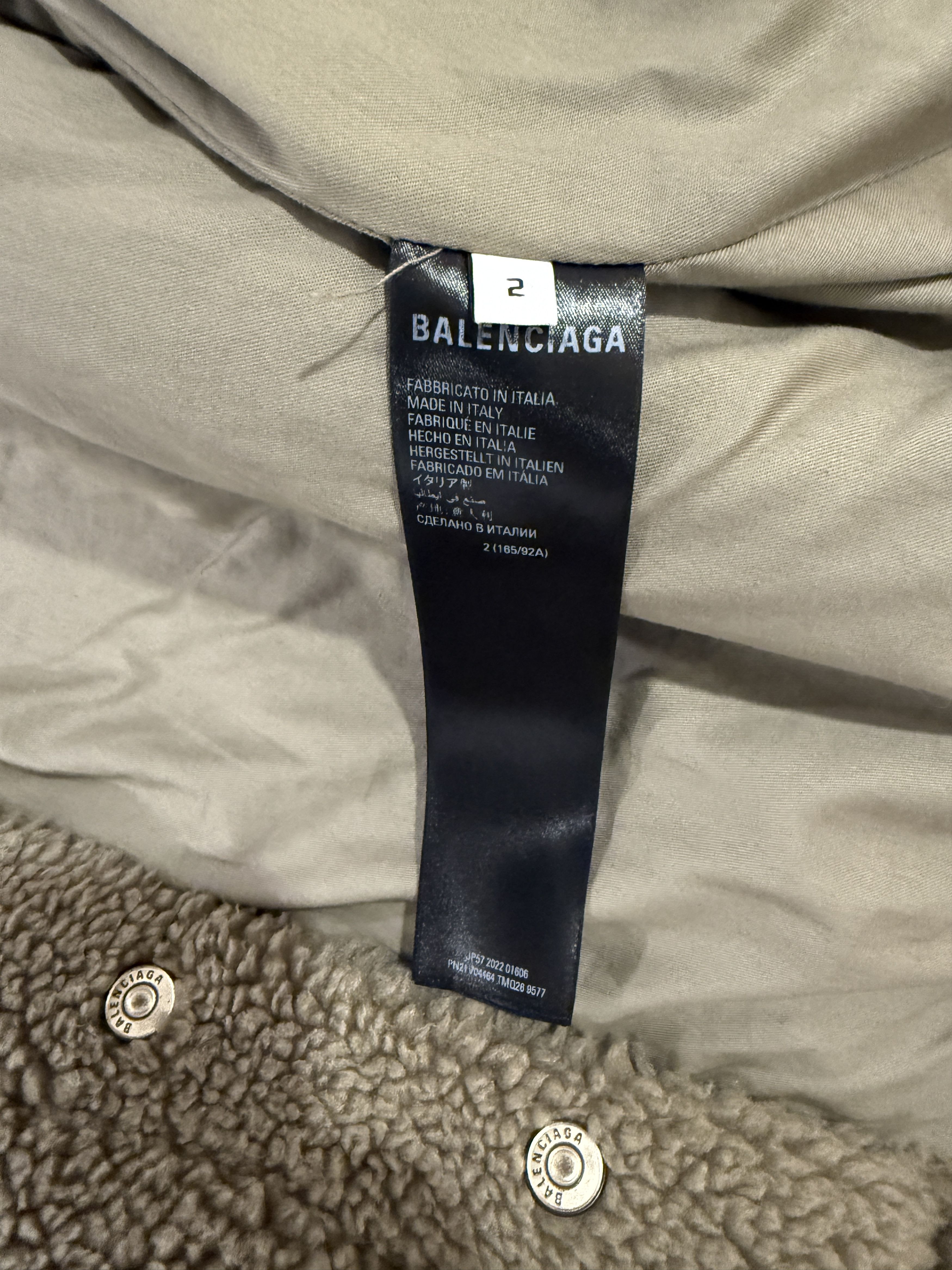 Balenciaga Balenciaga Oversized Fleece Jacket - Brown Size US M / EU 48-50 / 2 - 6 Thumbnail