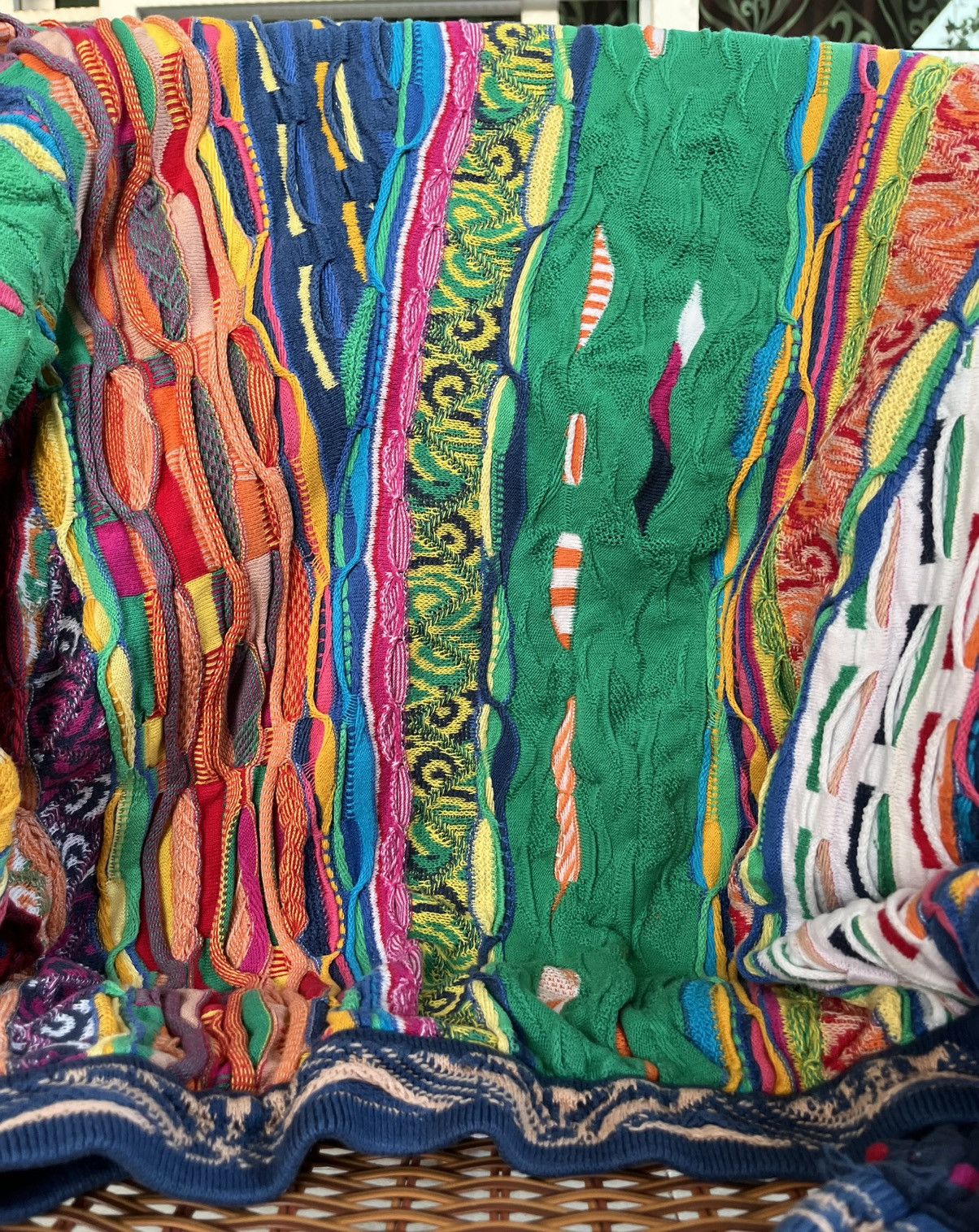Coogi Rare Vintage 90s Coogi 3D Knit Sweater Rainbow Unicorn Size US M / EU 48-50 / 2 - 4 Thumbnail
