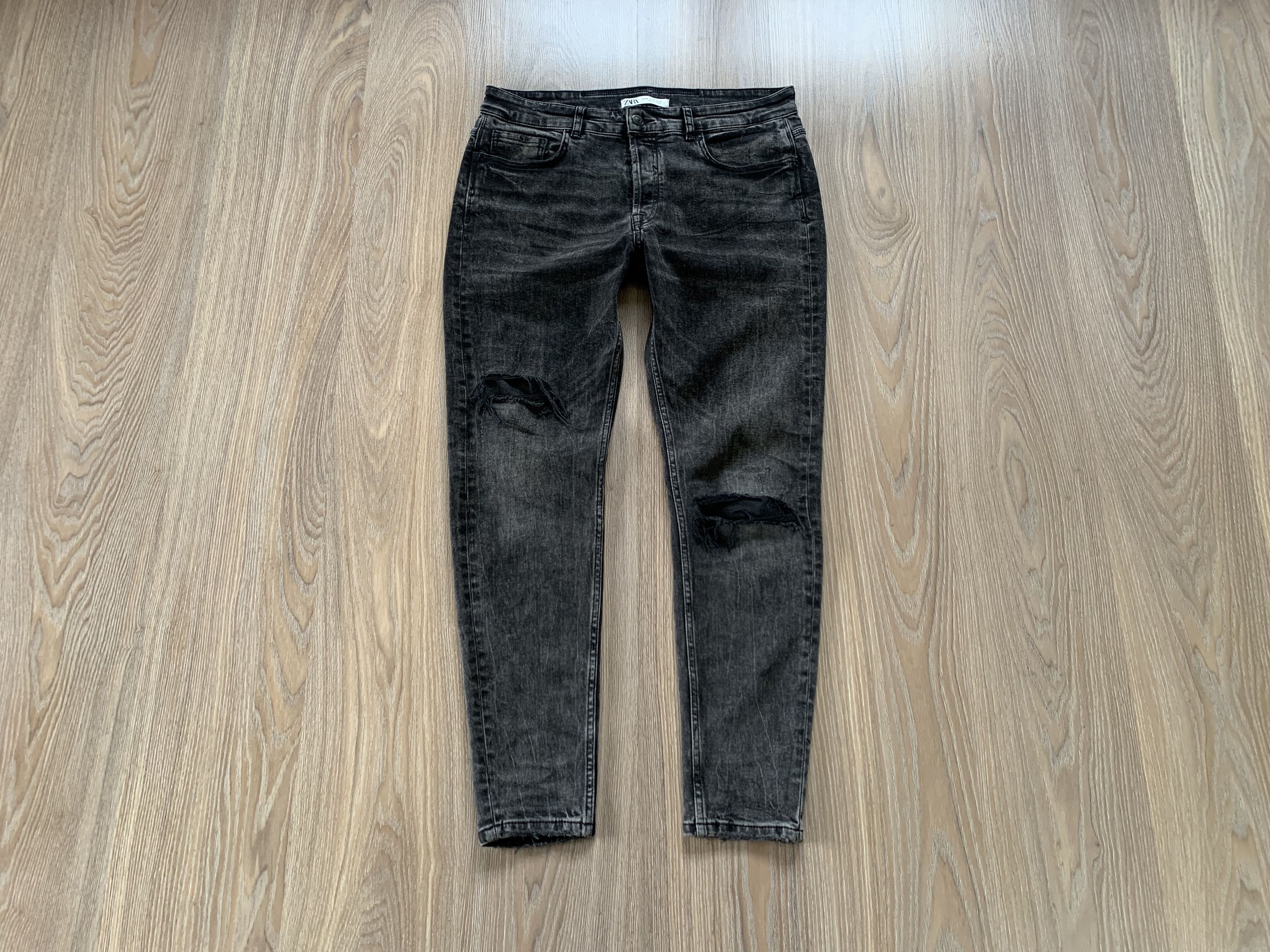 Zara Zara Man Distressed Stretch Jeans Size US 32 / EU 48 - 1 Thumbnail