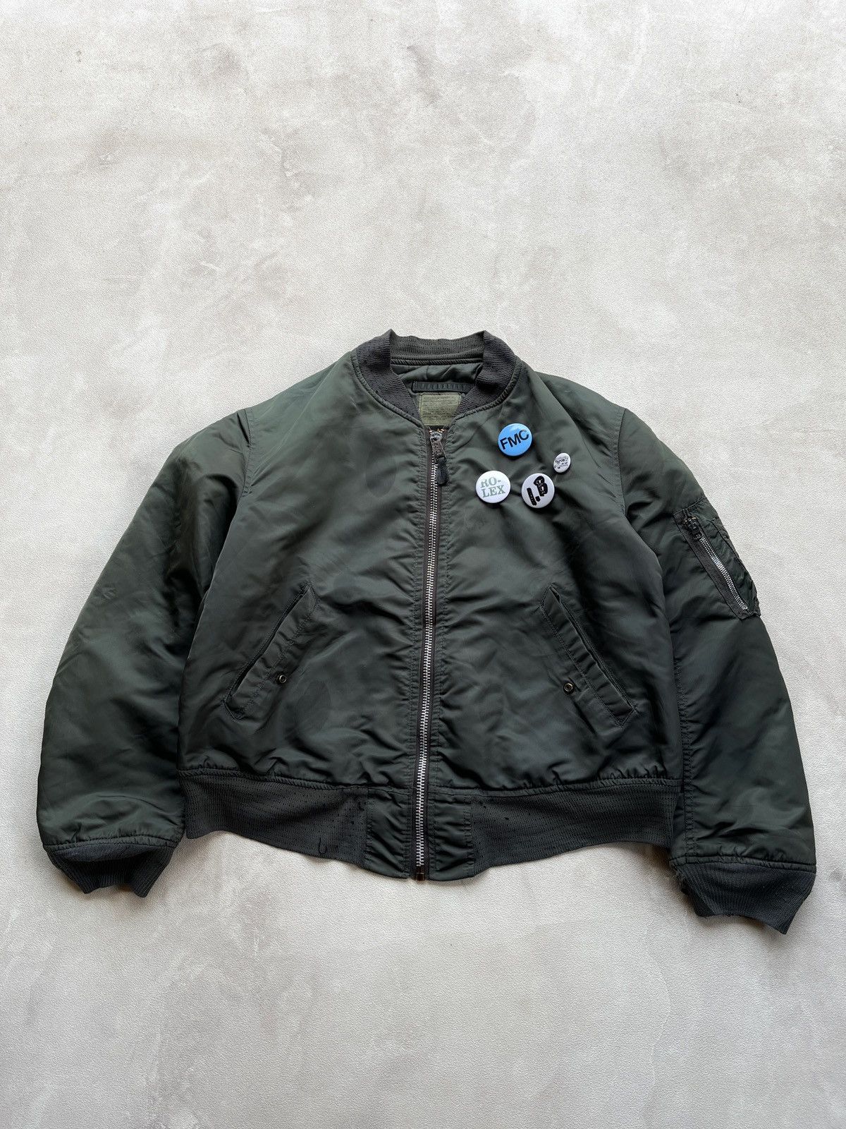 Alpha Industries Vintage 80s Alpha Industries MA-1 Flight Jacket USAF Size US L / EU 52-54 / 3 - 1 Thumbnail