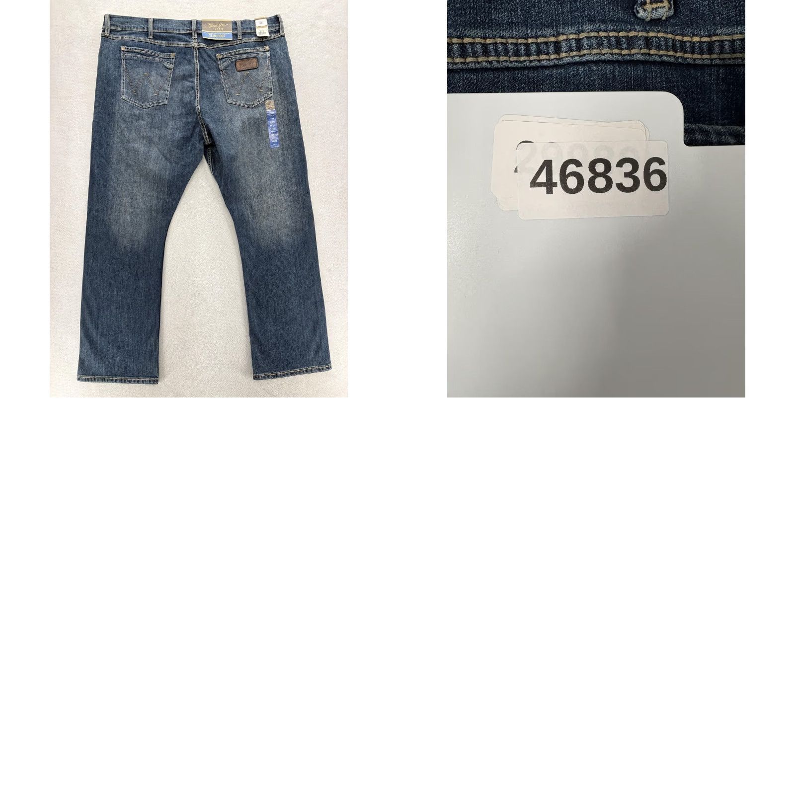 Wrangler Wrangler Retro Slim Boot Jeans Mens 42x32 Denim Stretch Blue Medium Wash Cowboy Size US 42 / EU 58 - 9 Thumbnail