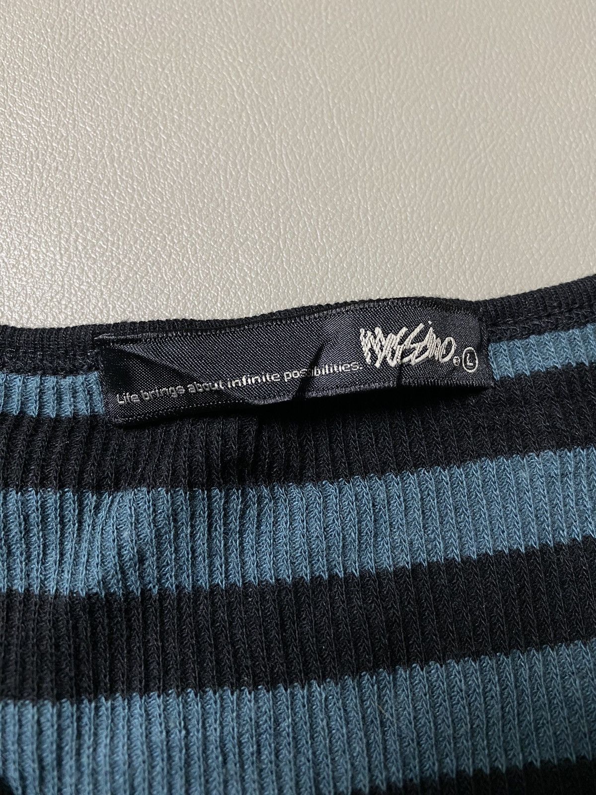 If Six Was Nine × Japanese Brand × Le Grande Bleu (L.G.B.) Mossimo Poem Grunge Tshirt Size US M / EU 48-50 / 2 - 7 Thumbnail