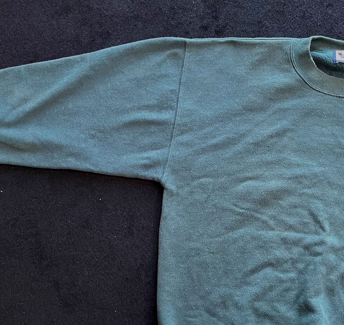Vintage Vintage sweatshirt without hood | Dark green | Oversize M Size US M / EU 48-50 / 2 - 4 Thumbnail