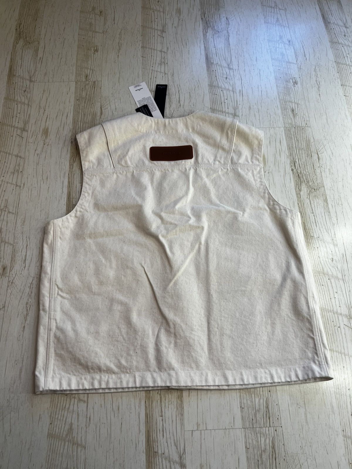 Stone Island Stone Island S.I. Raw Denim Vest XL Natural Cotton Gabardine Size US XL / EU 56 / 4 - 9 Thumbnail