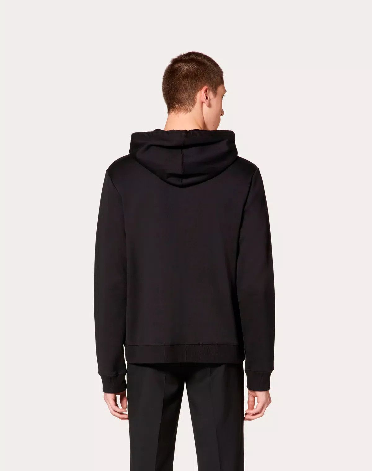 Valentino oc11z0725 Hooded Sweatshirt With Zip in Black Size US S / EU 44-46 / 1 - 4 Thumbnail